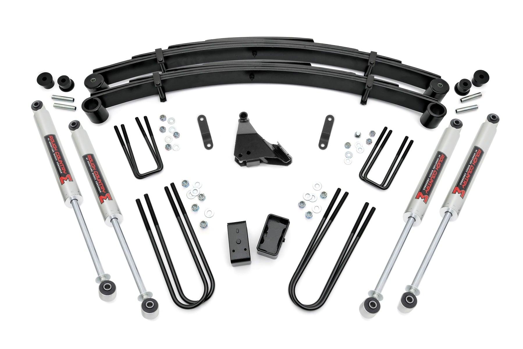 Rough Country 4 Inch Lift Kit Rear Blocks M1 Ford F-250/F-350 Super Duty 4WD (99-04) (1999-2004 F-250 Super Duty, F-350 Super Duty) - 49540