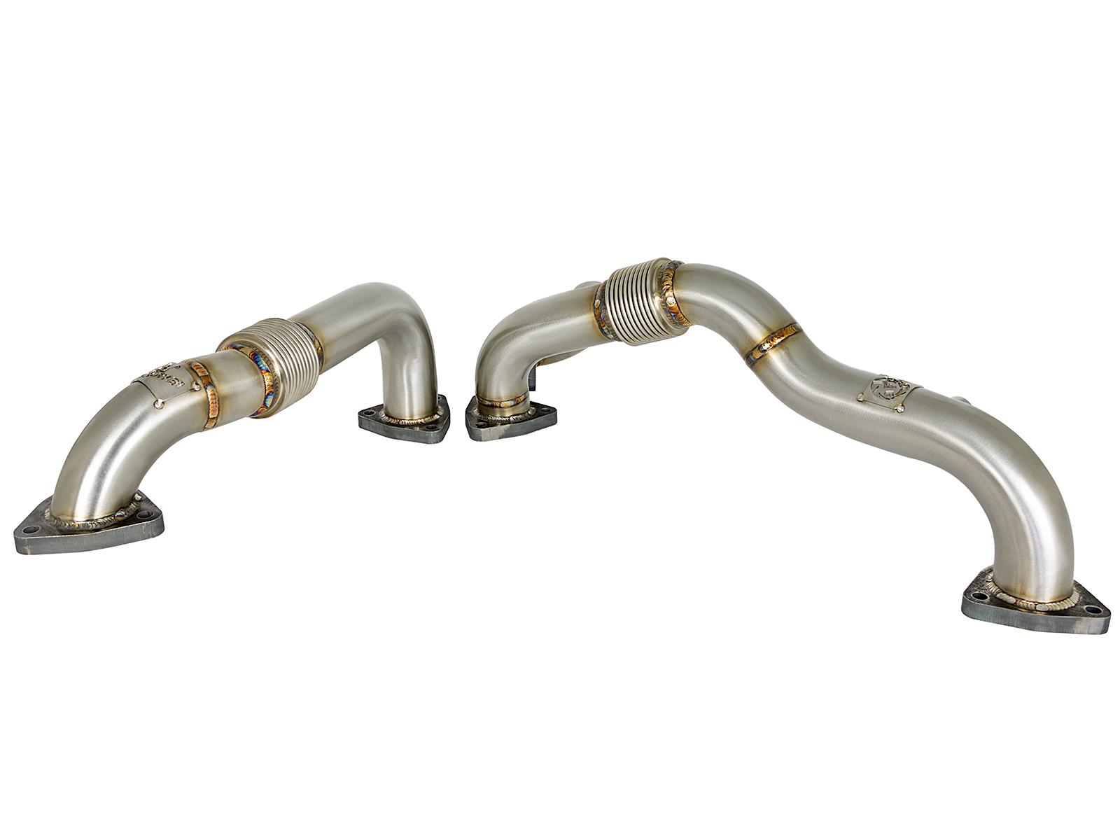 AFE Twisted Steel Header Up-Pipe (Ford Diesel Trucks 08-10 V8-6.4L (td)) - 48-33016
