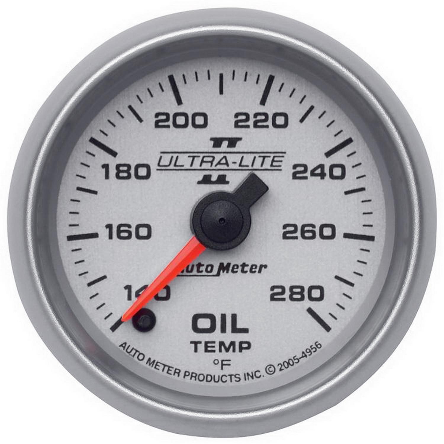 Autometer Ultra-Lite II Series 2 1/16" 140-280 deg Oil Temp.