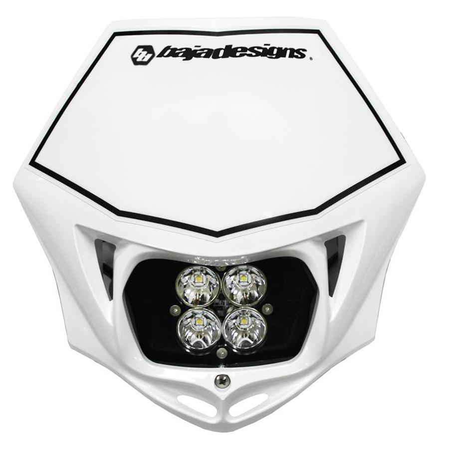 Baja Designs Motorcycle Headlight A/C LED Race Light White Squadron Pro Baja Designs - 497001WTAC