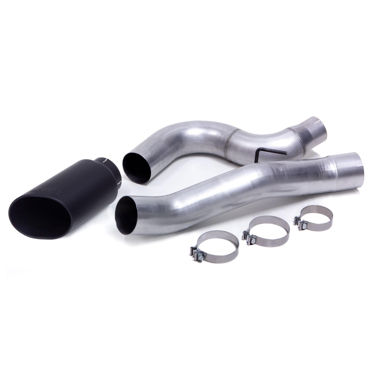Banks Power Monster Exhaust System, 5-inch Single Exit, Black SideKick Tip for 2013-2018 Ram 2500/3500 6.7L Cummins, CCSB - 49777-B
