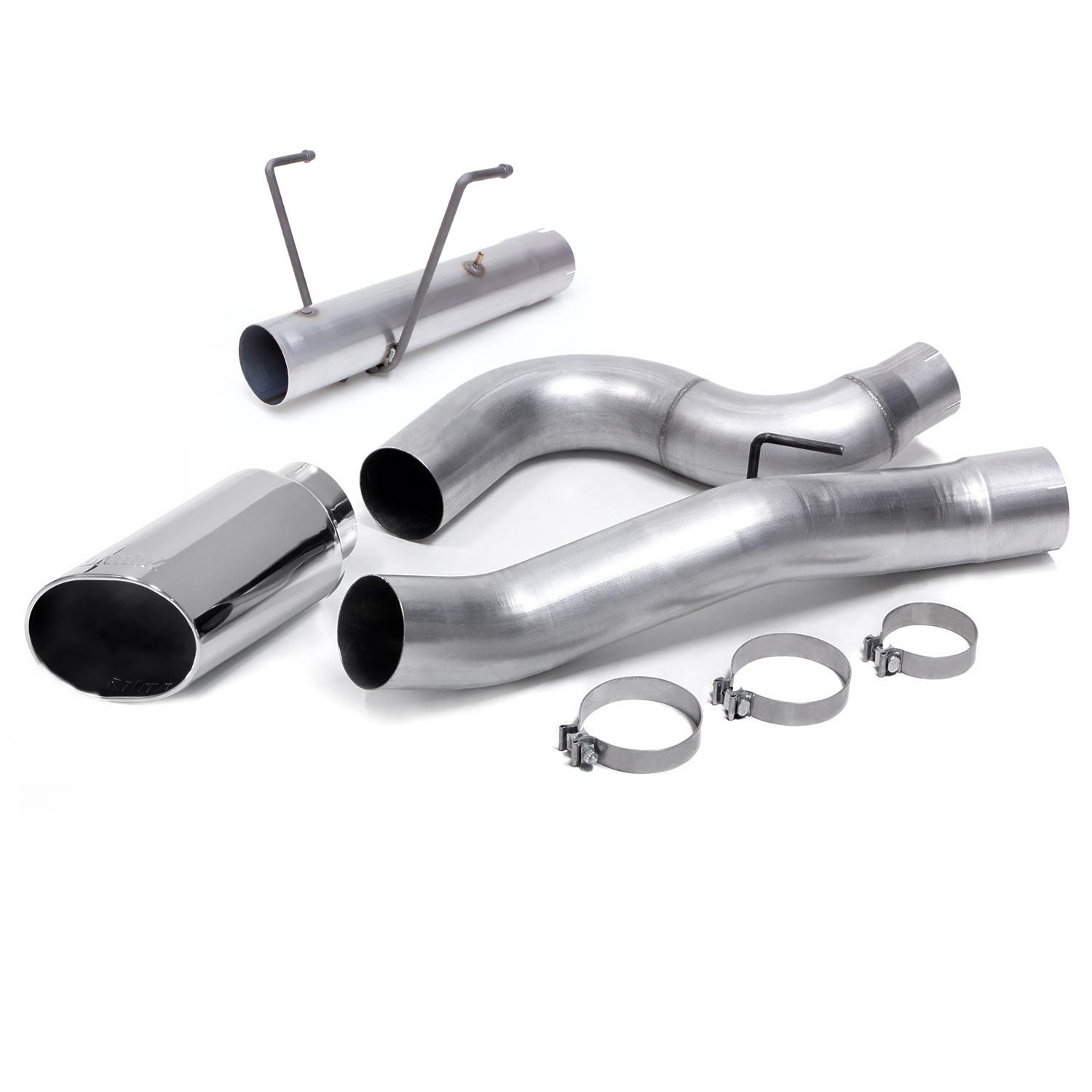 Banks Power Monster Exhaust System, 5-inch Single Exit, Chrome SideKick Tip for 2013-2018 Ram 2500/3500 6.7L Cummins, CCLB - 49797