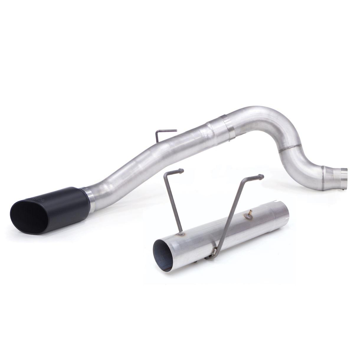 Banks Power Monster Exhaust System, 5-inch Single Exit, Black SideKick Tip for 2013-2018 Ram 2500/3500 6.7L Cummins, CCLB - 49797-B