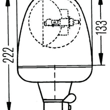 Hella Rotating Lamp H 24V Yellow Mgs24 2Rl