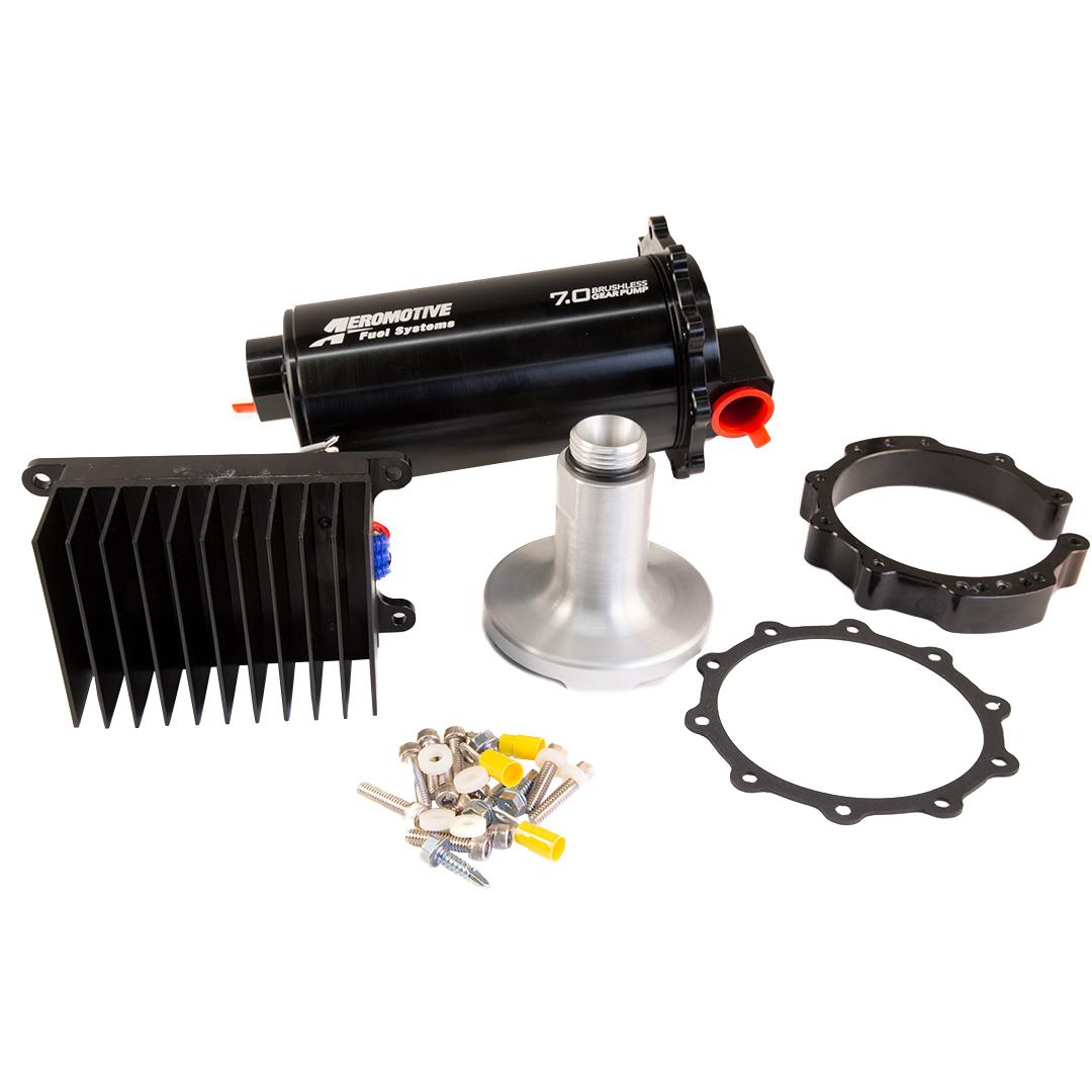 Aeromotive Fuel Pump Module, TVS, 90-Deg Outlet, Brushless Spur 7.0. - 18069