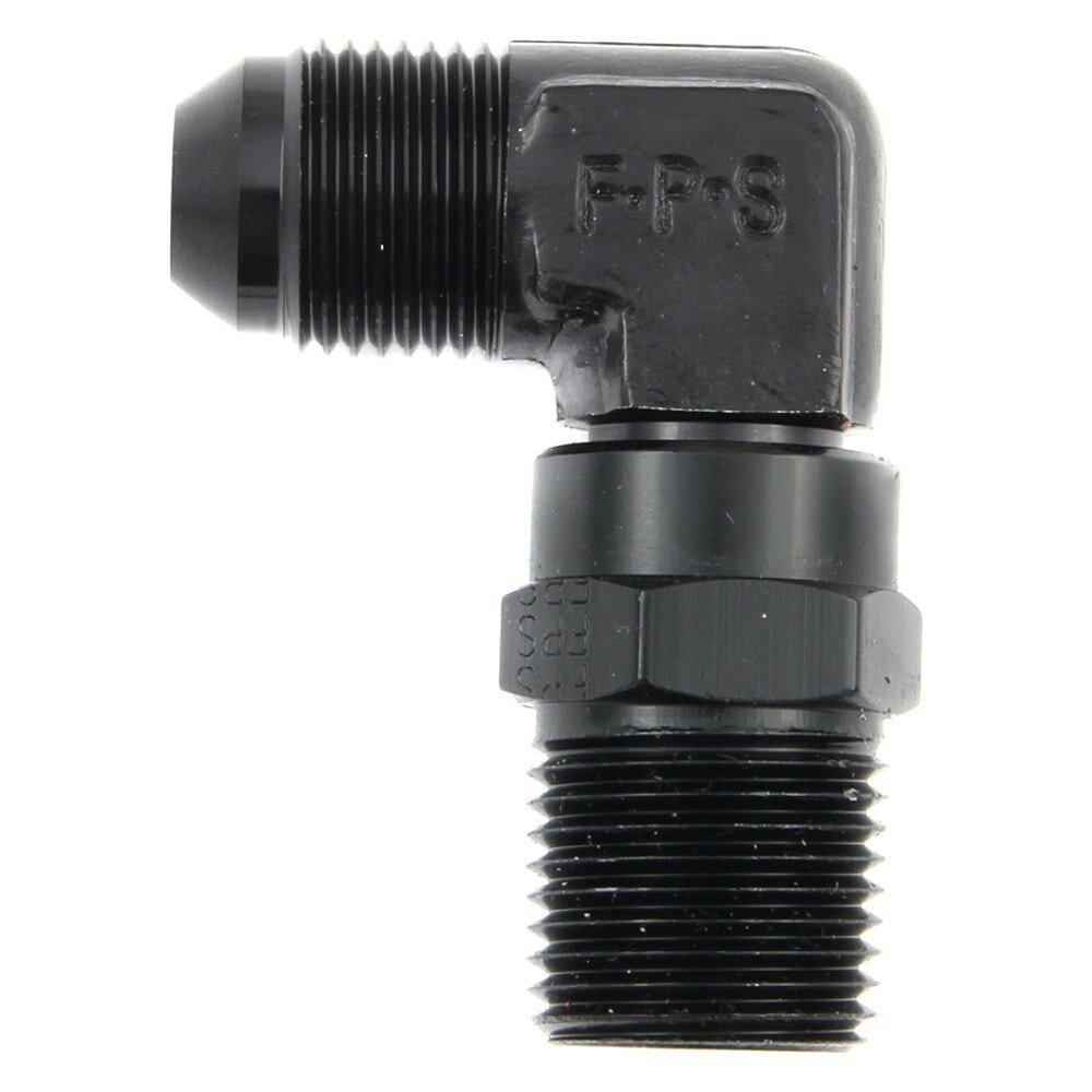 Fragola #6 X 1/2 MPT   90 Degree Swivel  Black - 499168-BL