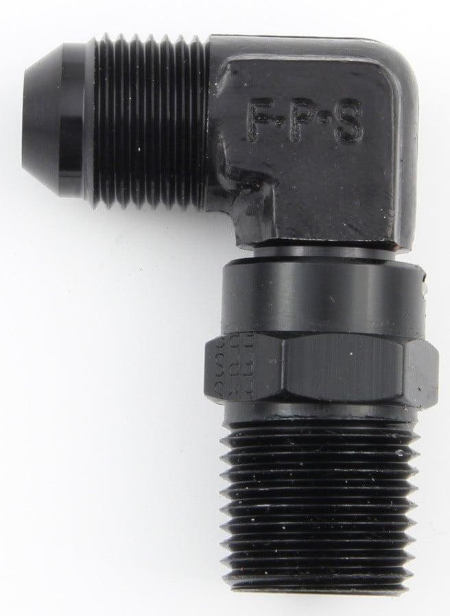 Fragola #8 X 1/2 MPT  90 Degree Swivel  Black - 499188-BL