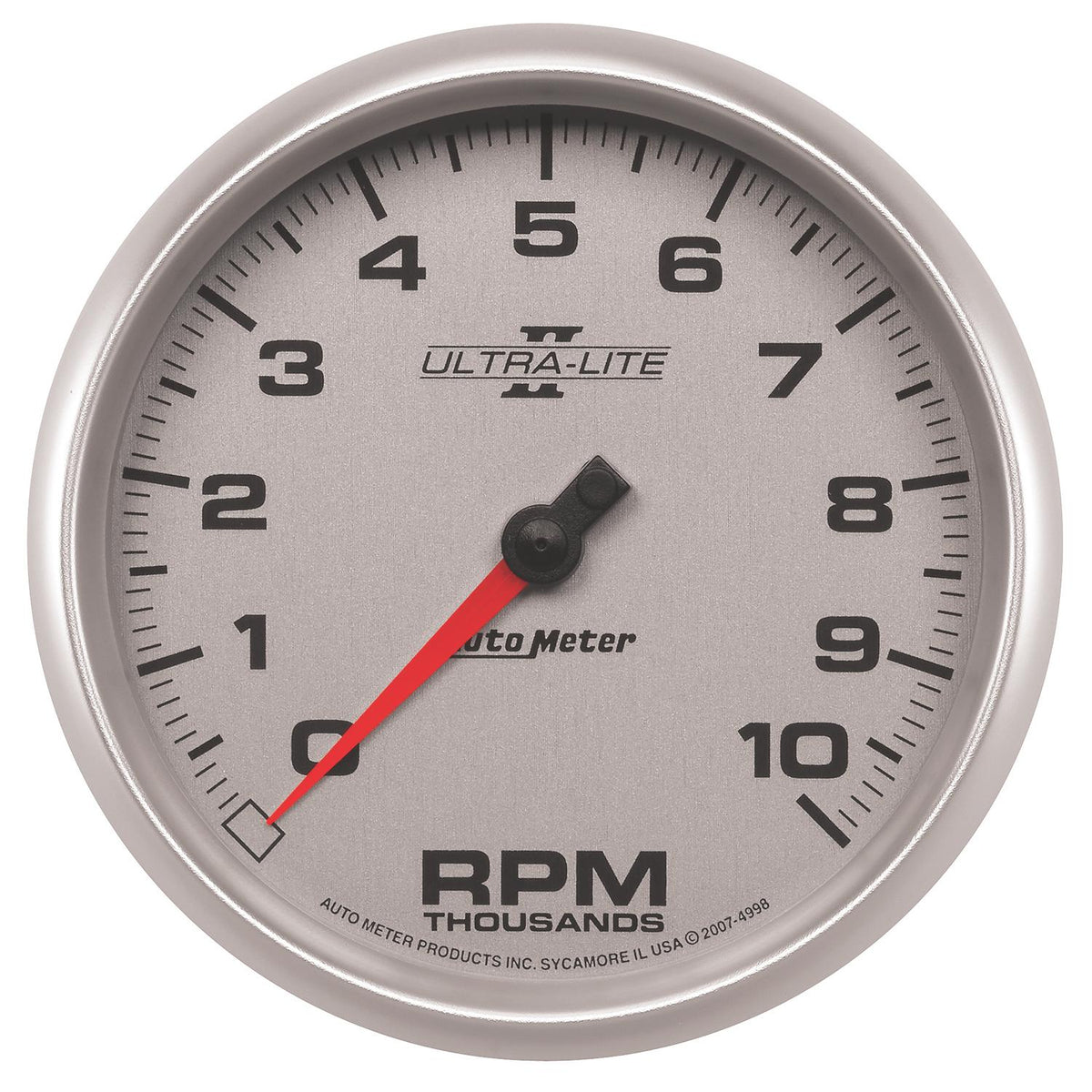 Auto Meter 5" TACHOMETER, 0-10,000 RPM, ULTRA-LITE II - 4998