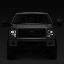 Raxiom 09-14 Ford F-150 G2 Super White LED Halo Projector Headlights- Black Housing- Clear Lens