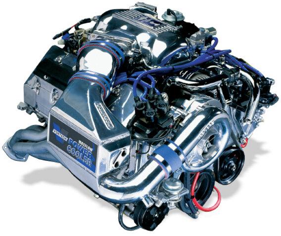 Vortech 96-98 Cobra 4.6L 4-valve V-2 SQ SC-Trim & Cooler (satin)