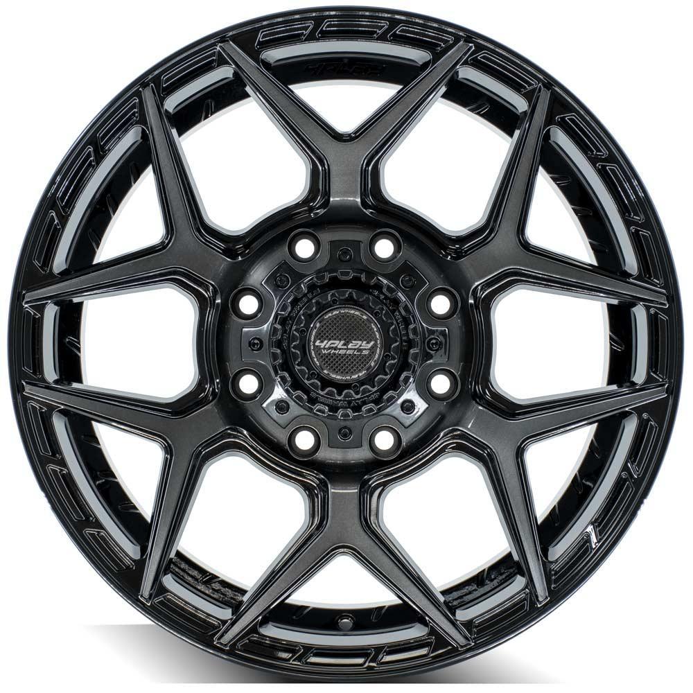 4PLAY Gen3 4P06 20X9 8X170Mm +0Et In Brushed Black (1999-2016 Excursion, F-250, F-350) - 4P06-20090-8170-0BBT