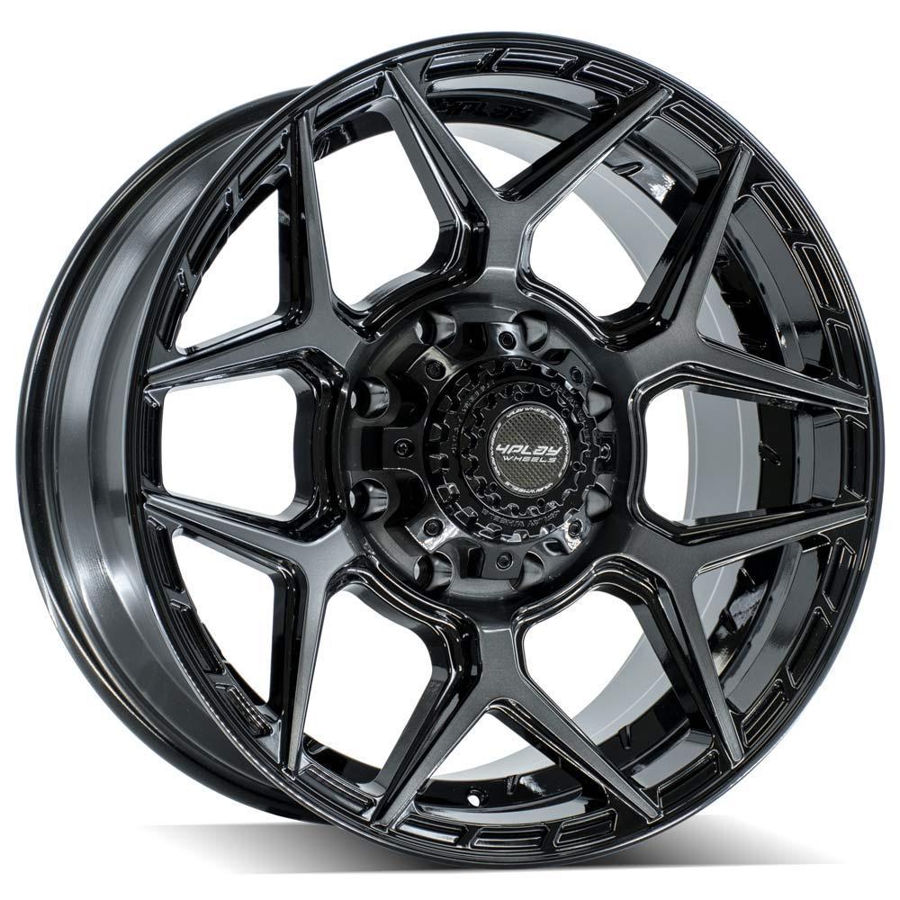 4PLAY Gen3 4P06 20X9 8X170Mm +0Et In Brushed Black (1999-2016 Excursion, F-250, F-350) - 4P06-20090-8170-0BBT