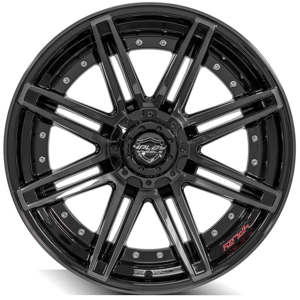 4PLAY Aluminum Wheel (1988-2023 Lexus, Lincoln, Nissan, Ram, Toyota, Cadillac, Chevrolet, Ford, GMC, Hummer, INFINITI Fitment) - 4P08-22100-6D55-18BBT
