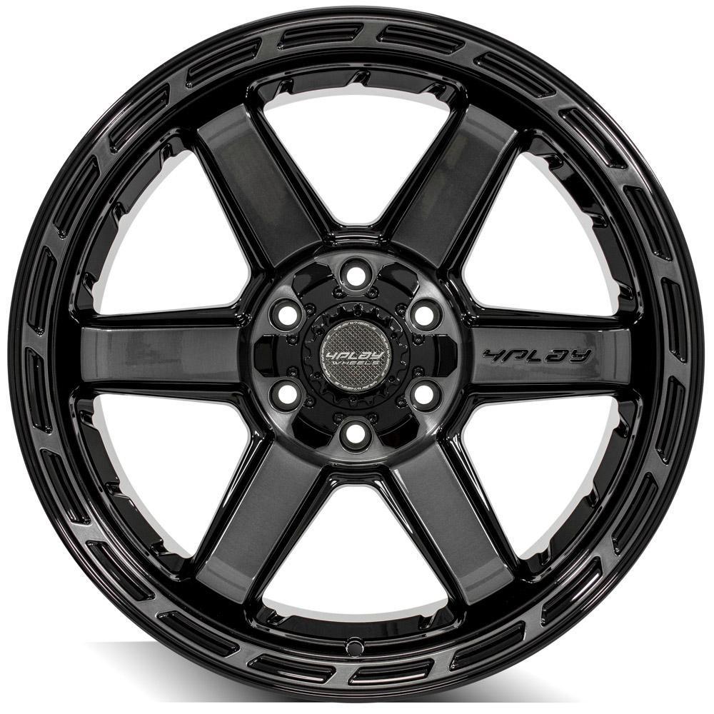 4PLAY Aluminum Wheel (1988-2023 Cadillac, Chevrolet, Ford, GMC, Hummer, INFINITI, Lexus, Lincoln, Nissan, Ram, Toyota Fitment) - 4P63-20100-6D55-18BBT