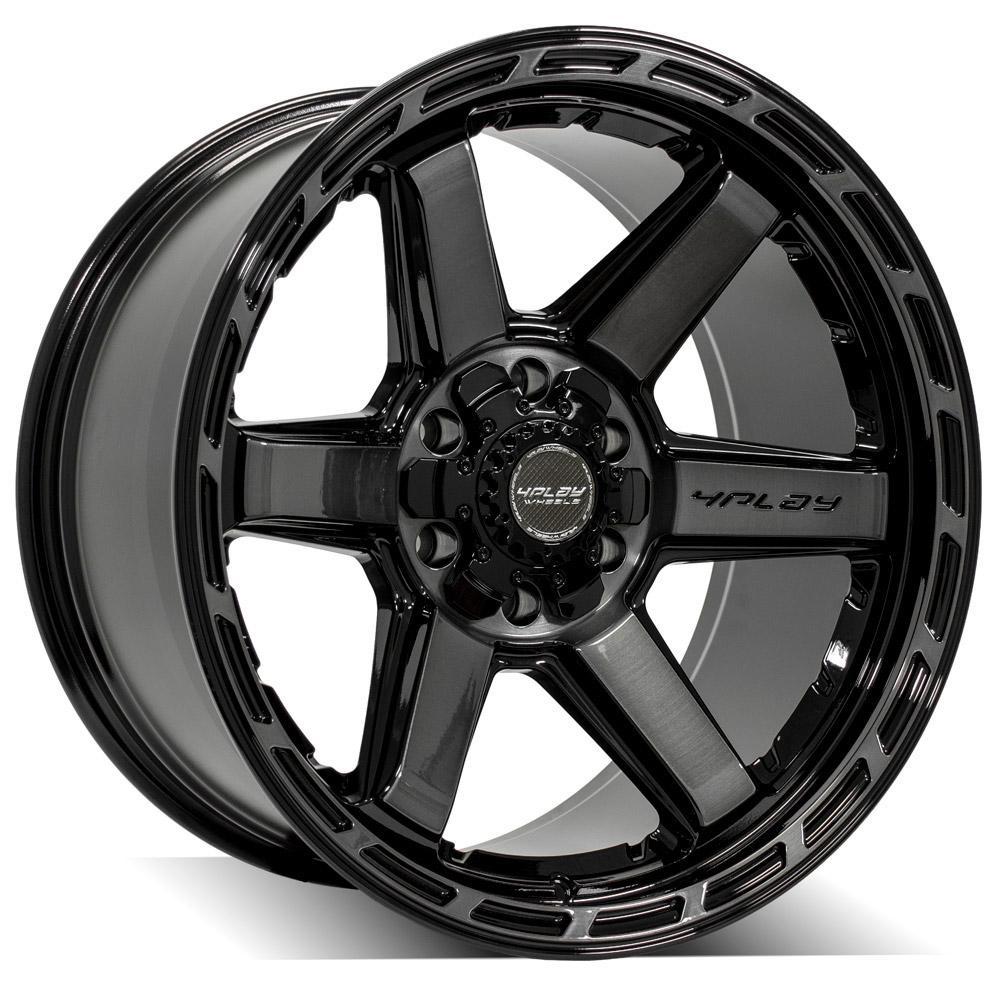4PLAY Aluminum Wheel (1988-2023 Cadillac, Chevrolet, Ford, GMC, Hummer, INFINITI, Lexus, Lincoln, Nissan, Ram, Toyota Fitment) - 4P63-20100-6D55-18BBT
