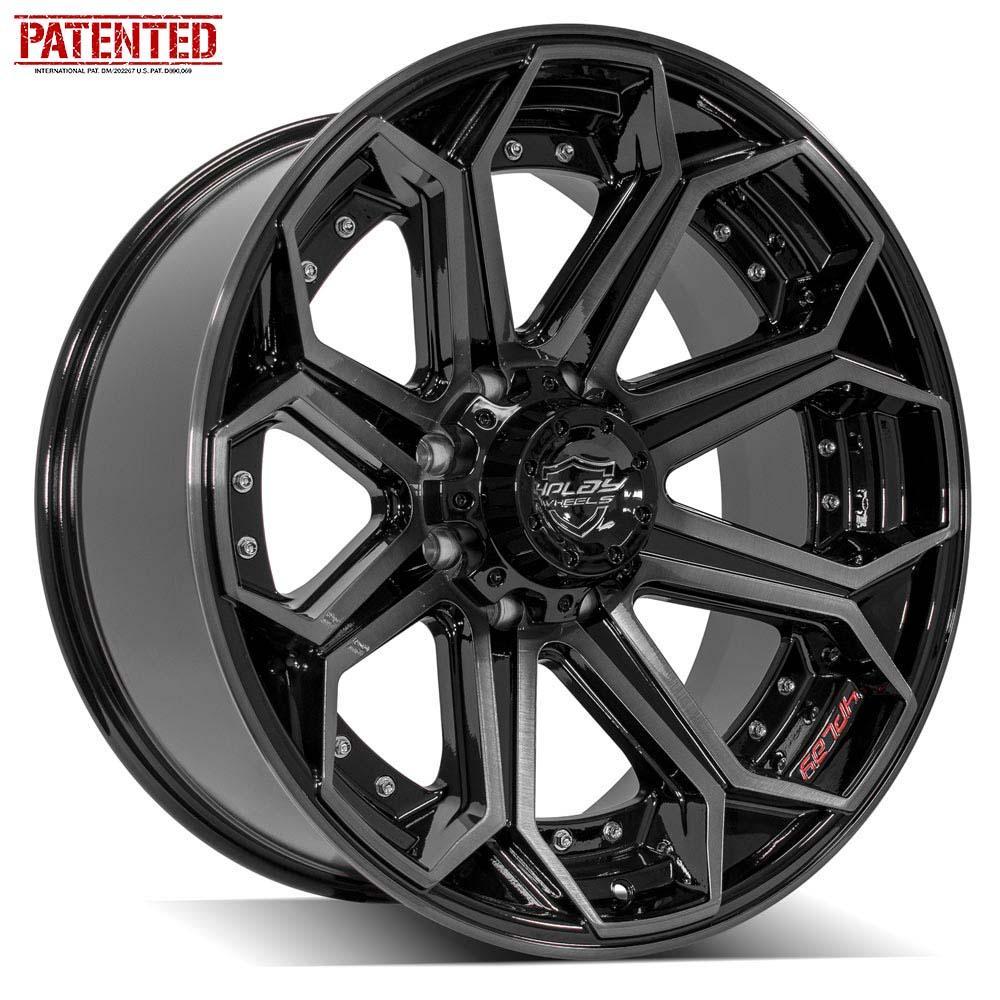 4PLAY Aluminum Wheel (1999-2023 F-250, F-250 Super Duty, F-350, F-350 Super Duty) - 4P80R-22100-8170-24BBT
