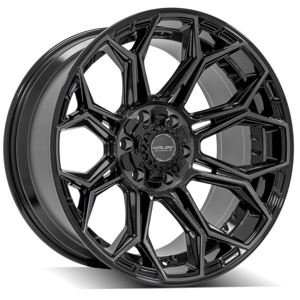 4PLAY Aluminum Wheel (1988-2023 Nissan, Ram, Toyota, Cadillac, Chevrolet, Ford, GMC, Hummer, INFINITI, Lexus, Lincoln Fitment) - 4P83-20100-6D55-18BBT
