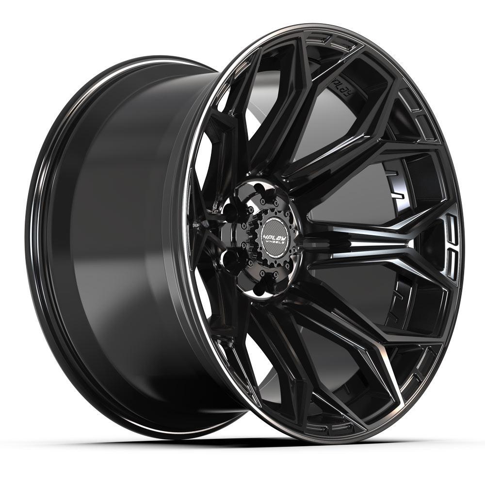 4PLAY Gen3 4P83 22x12 6x5.5 & 6x135mm -44et in Gloss Black - 4P83-22120-6D55-44B