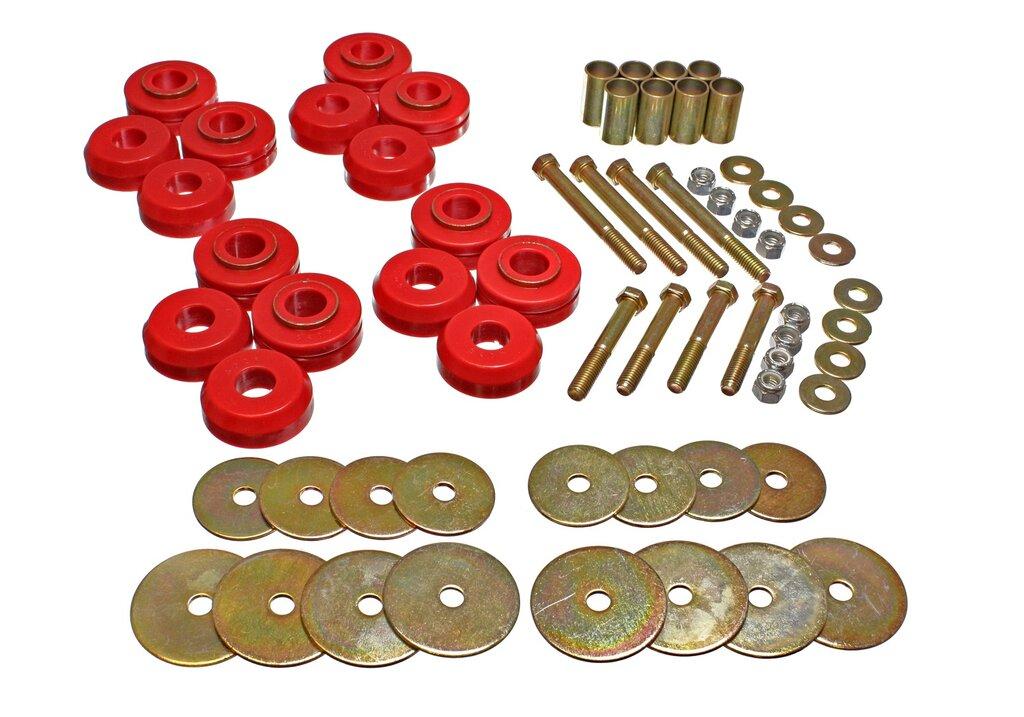 ENERGY SUSPENSION Bronco Body Mnt W/Hardware (1966-1977 Bronco) - 4.4110R