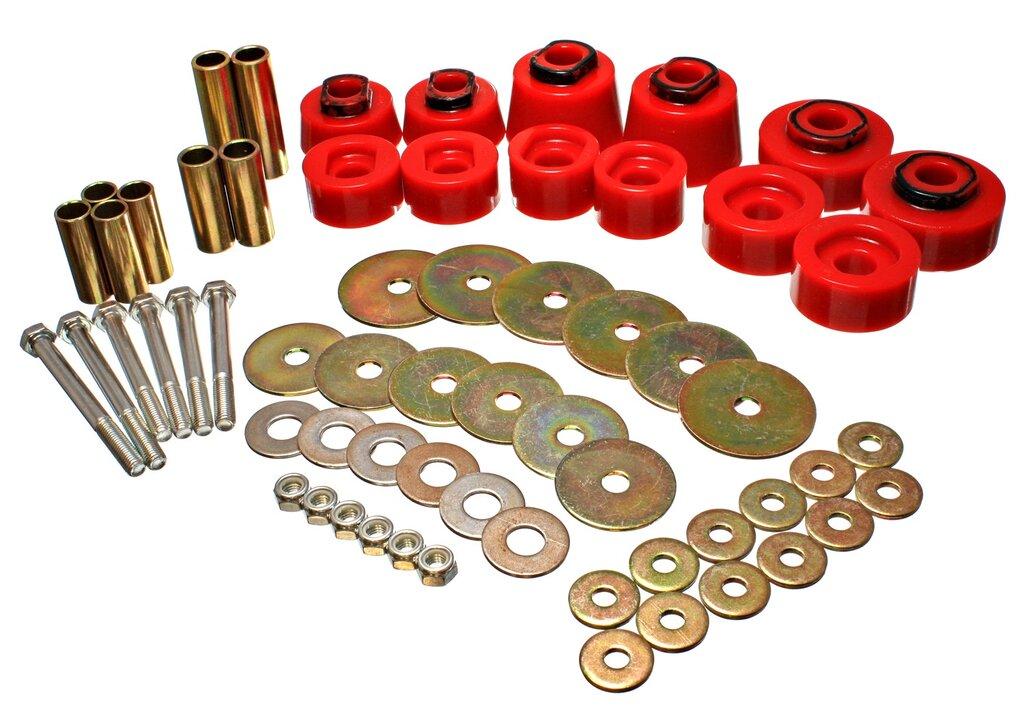 ENERGY SUSPENSION Body Mount Set-Std./Extra Cab (1998-2011 Ranger, B2300, B3000, B4000, B2500) - 4.4117R