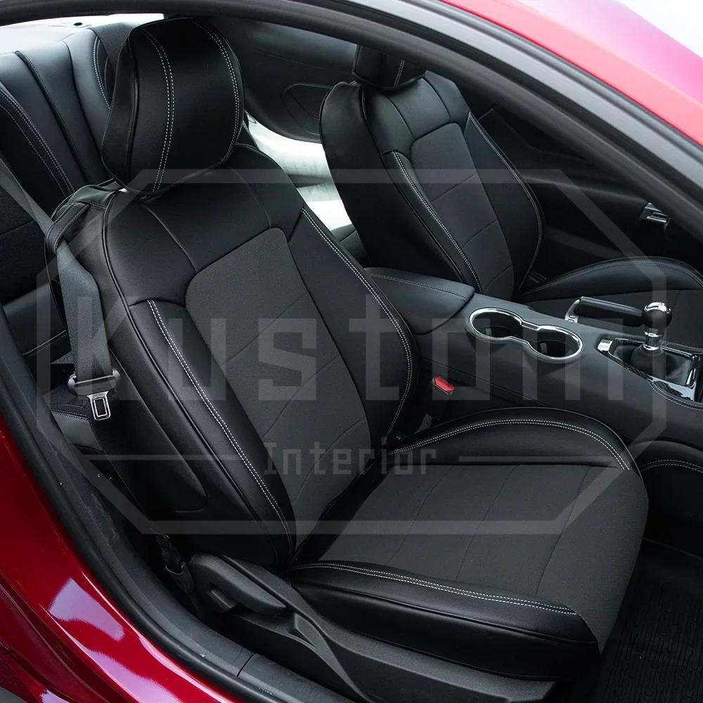 Kustom Interior Custom Premium Artificial Leather Seat Covers (2015-2023 Mustang Coupe)