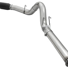 AFE Large Bore-HD 5 IN 409 Stainless Steel DPF-Back Exhaust System w/Black Tip - 49-43064-B