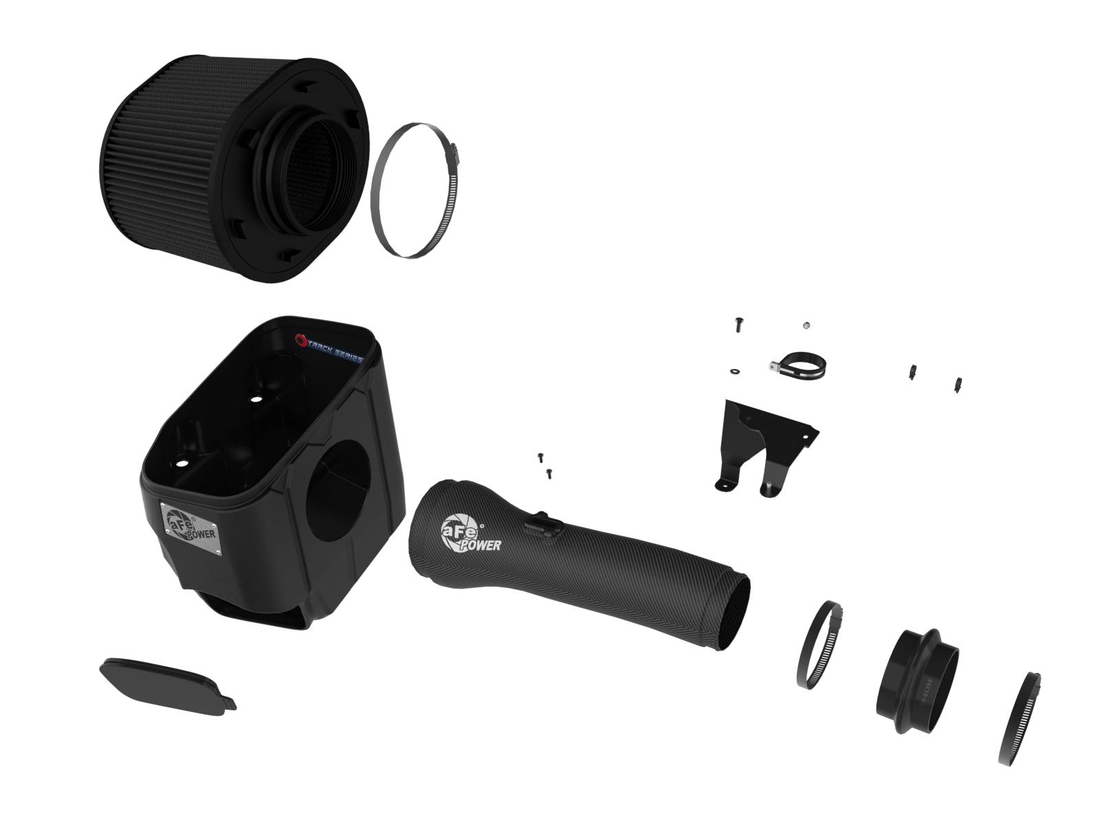 AFE Track Series Carbon Fiber Intake System w/ Pro 5R Filter (2025-2026 1500 RHO) - 57-10032K