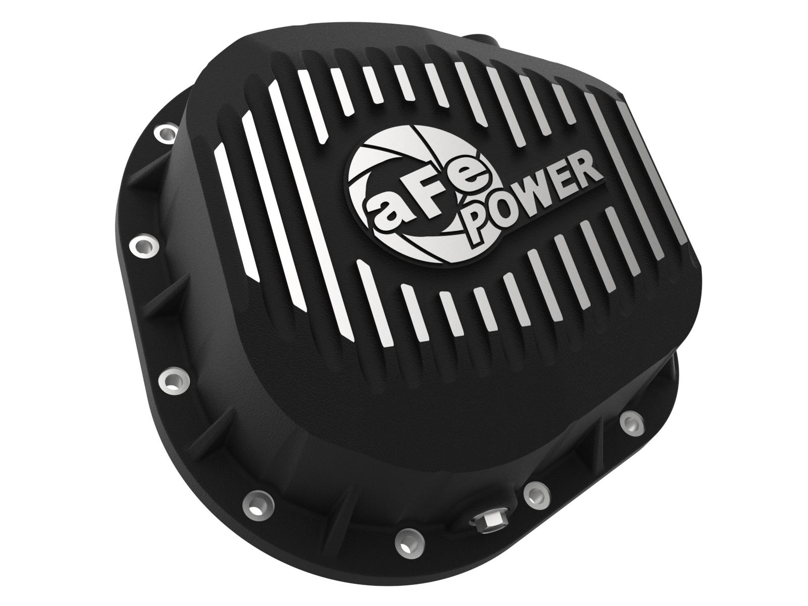 AFE Pro Series Differential Cover Black w/ Machined Fins (10.25/10.50-12 Bolt Axle) - 46-70022