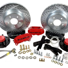 Baer 13" SS4 Front Brake Kit, Hugger Orange, SDZ, Std. Studs (1968-1969 Ford, Mercury Fitments) - 4261447HO
