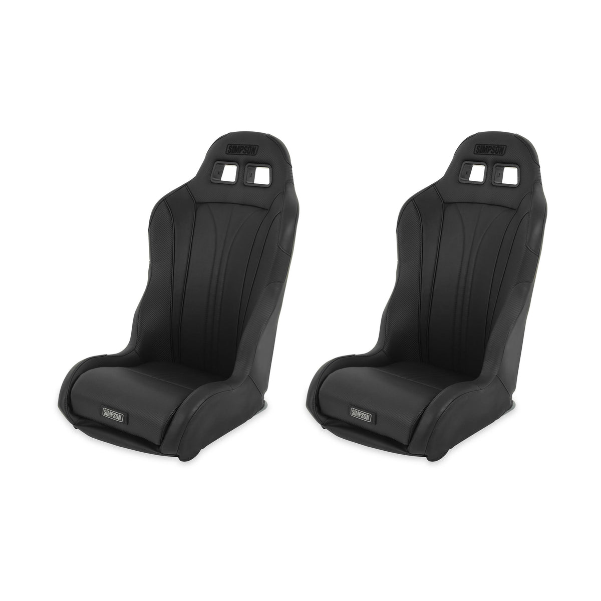 Simpson Racing Vortex II Off-Road Suspension Seats Black/Black PAIR - S104-304-2