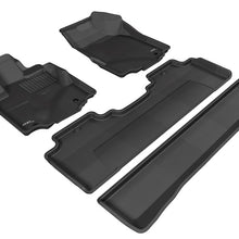 3D MAXpider 2006-2014 Honda Ridgeline Kagu 1st & 2nd Row Floormats - Black