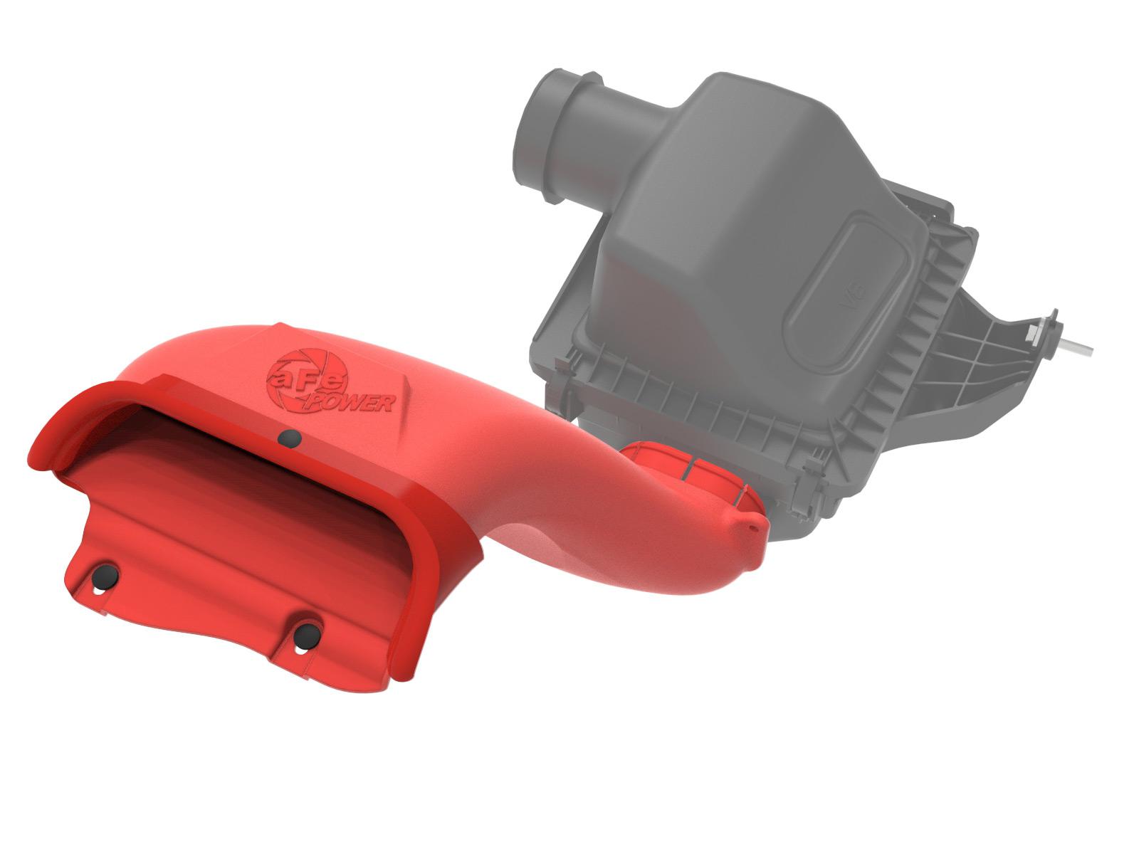 AFE 52-10010SR Rapid Induction Dynamic Air Scoop Red (2021-2025 Ford F-150 V6 / V8)