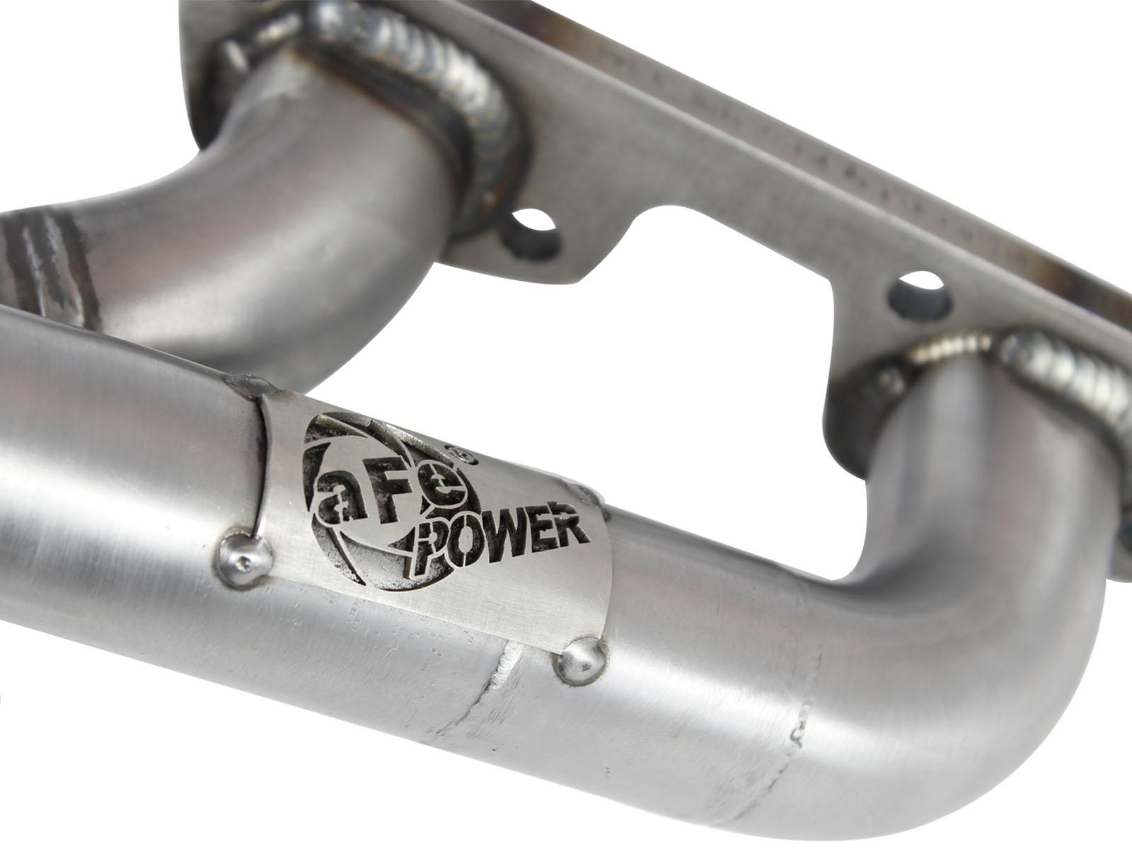 AFE Twisted Steel 409 Stainless Steel Short Tube Header (Jeep Wrangler (JK) 07-11 V6-3.8L) - 48-48023