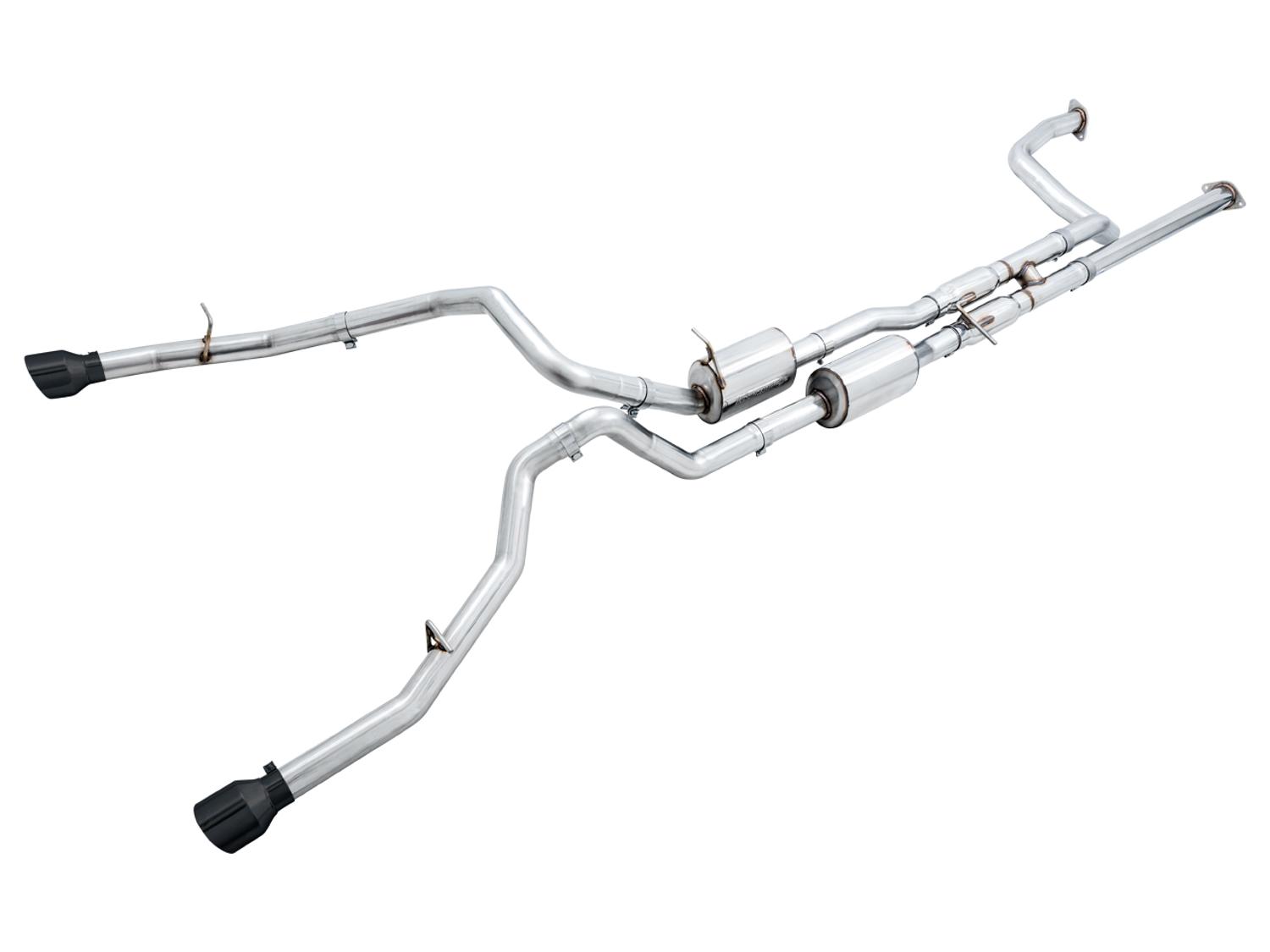 AWE 0FG Catback Exhaust for RAM TRX - Diamond Black Tips - 3015-33005