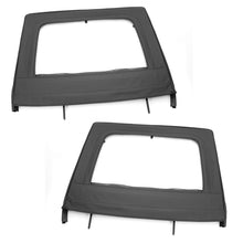 Rugged Ridge Door Kit Rear Upper Black; 07-18 Jeep Wrangler Jku - 13712.15