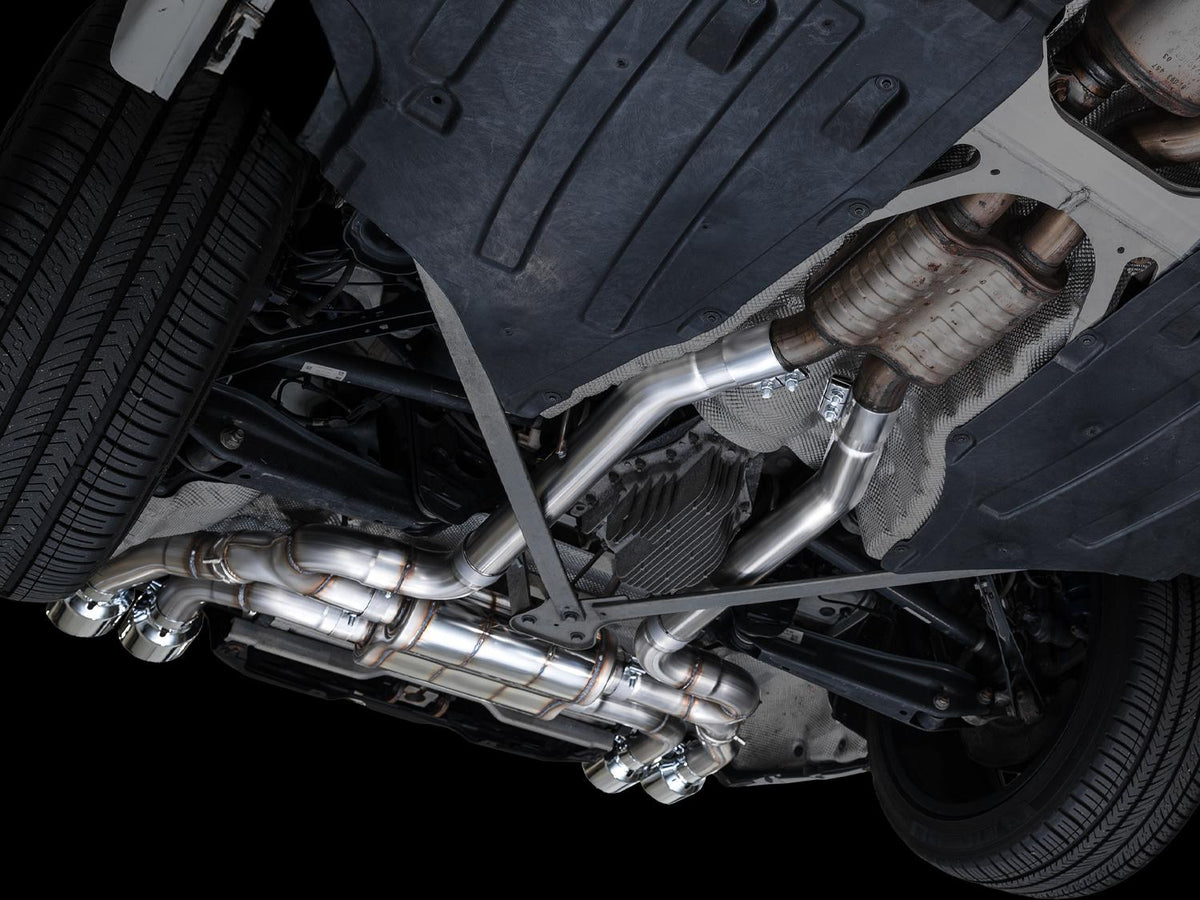 AWE SwitchPath Axleback Exhaust for BMW F97 X3M/F98 X4M - Chrome Silver Tips - 3025-42301