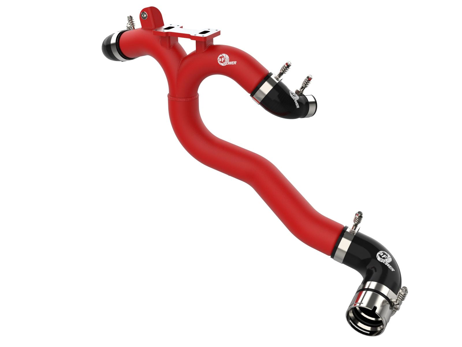 AFE BladeRunner 3 IN Aluminum Hot Charge Pipe Red Kia Stinger 18-22 V6-3.3L (tt) - 46-20508-R