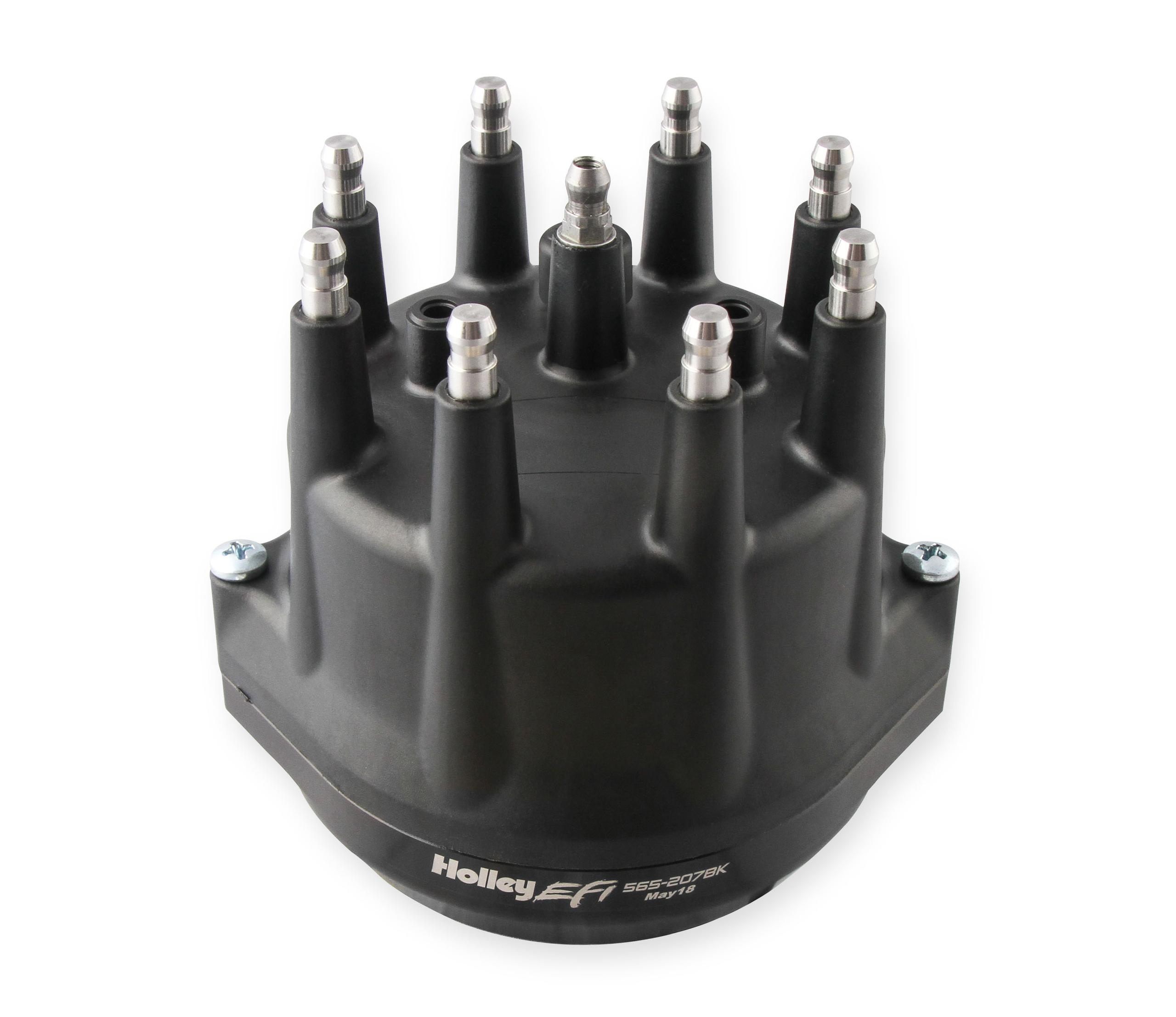 Holley Dual Sync Pontiac Distributor, Black.  - 565-207BK