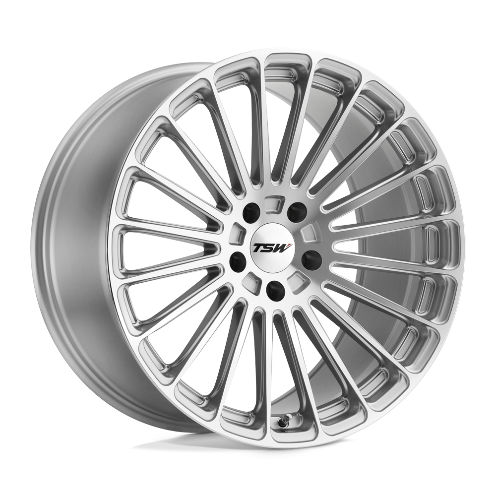 TSW Wheels Turbina 17X8 in Titanium Silver W/ Mirror Cut Face - 5X112 Bolt, 42 Offset - 1780TUR425112S72