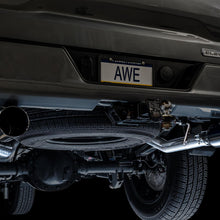 AWE 0FG Catback Split Rear Exit Exhaust for 4th Gen Silverado/Sierra 1500 5.3L (Flat Bumper) - Dual Diamond Black Tips - 3015-33206