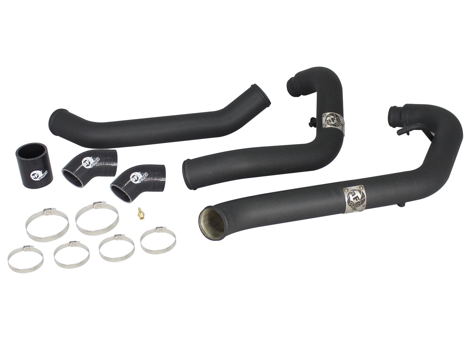 AFE BladeRunner 2-1/2 IN Aluminum Hot Charge Pipe Black (2011-2014 F-150) - 46-20128
