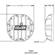 B&M 70500 Diff Cover,Gm 8.875" 12 Bolt Car Cast Alum.