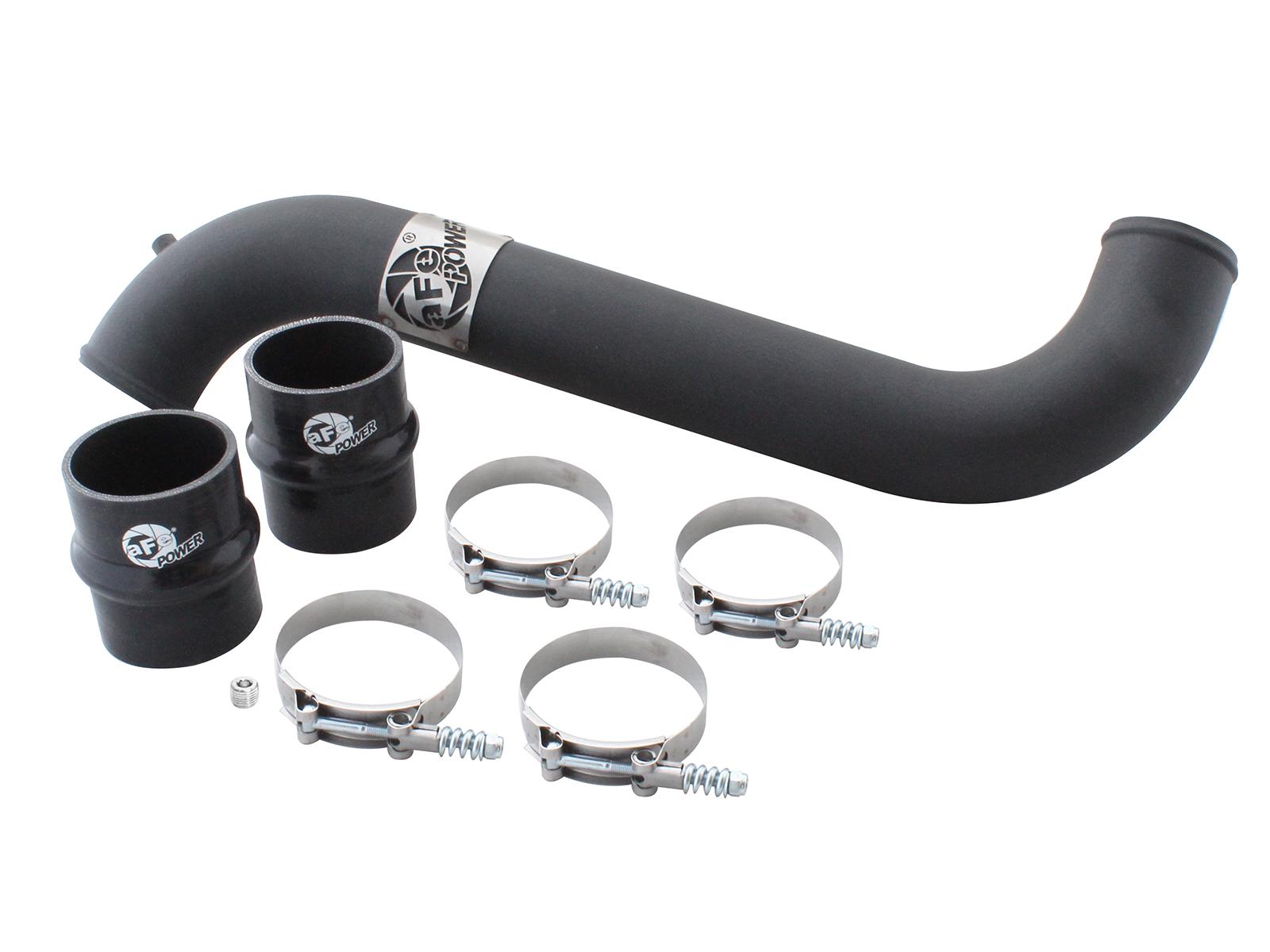 AFE BladeRunner 3 IN Aluminum Cold Charge Pipe Black (2011-2016 Silverado 2500 HD, Silverado 3500 HD, Sierra 2500 HD, Sierra 3500 HD) - 46-20118