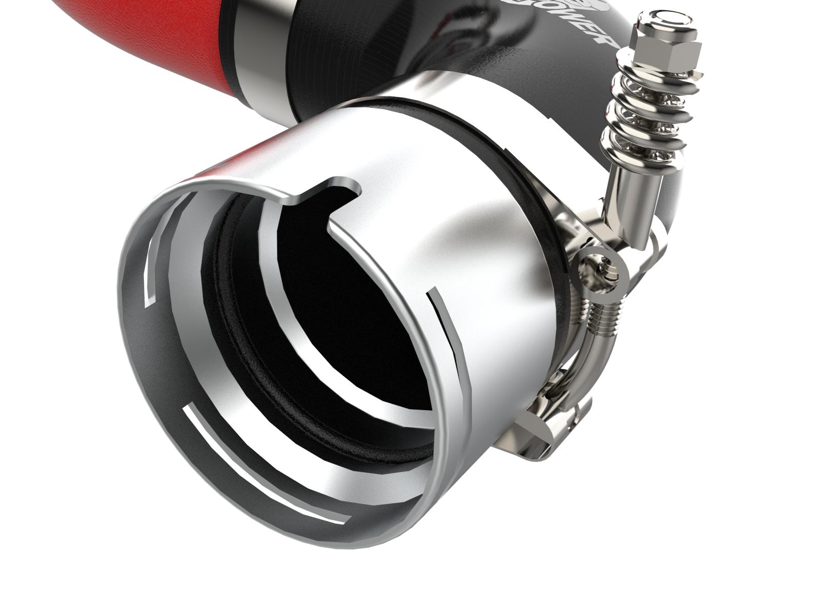 AFE BladeRunner 3 IN Aluminum Hot and Cold Charge Pipe Kit Red Kia Stinger 18-22 V6-3.3L (tt) - 46-20504-R