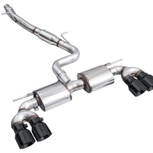 AWE Touring Edition Exhaust for Volkswagen MK8 Golf R - Diamond Black Tips - 3015-43658