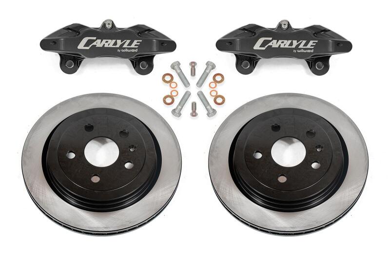 BMR Fabrication Brake Kit for 15" Conversion, Solid Rotors, Black Calipers Black (1997-2004 C5 Corvette Base) - DBK550