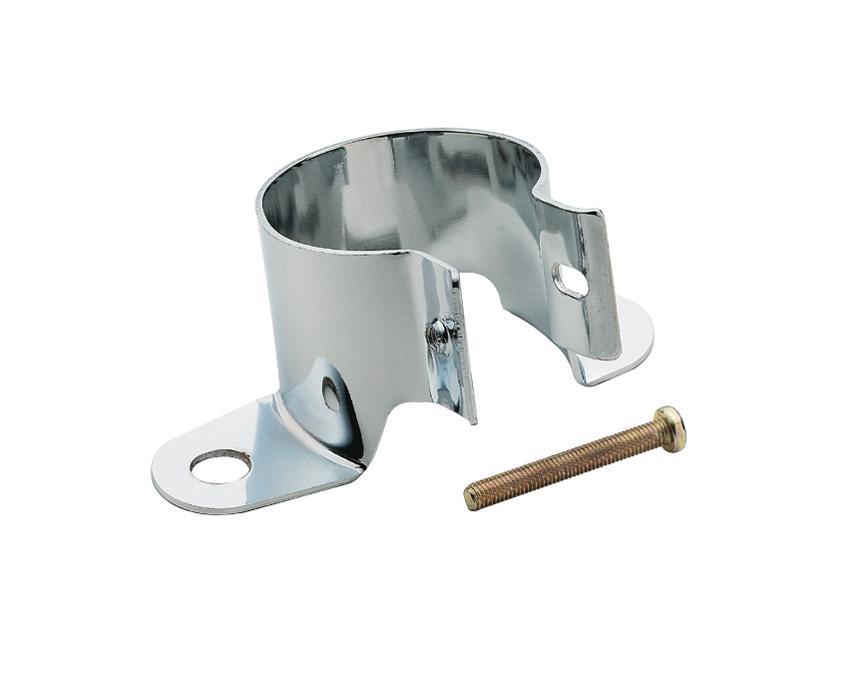 Mr. Gasket Chrome Coil Holder Bracket with Bolt - Vertical Mount.  - 9767