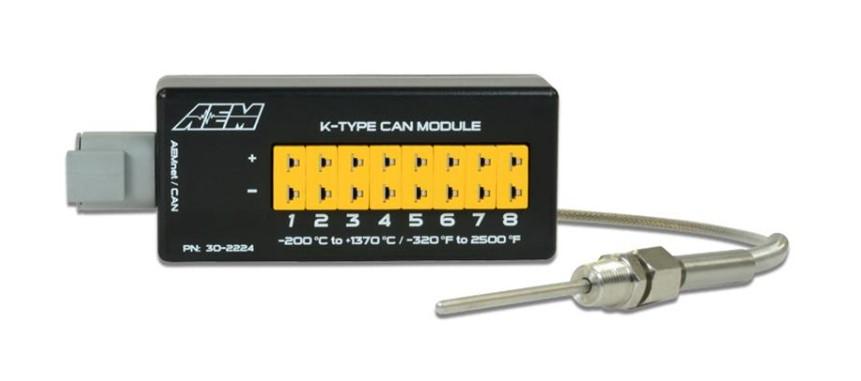 AEM 8 Channel K-Type Thermocouple EGT CAN Module - 30-2224