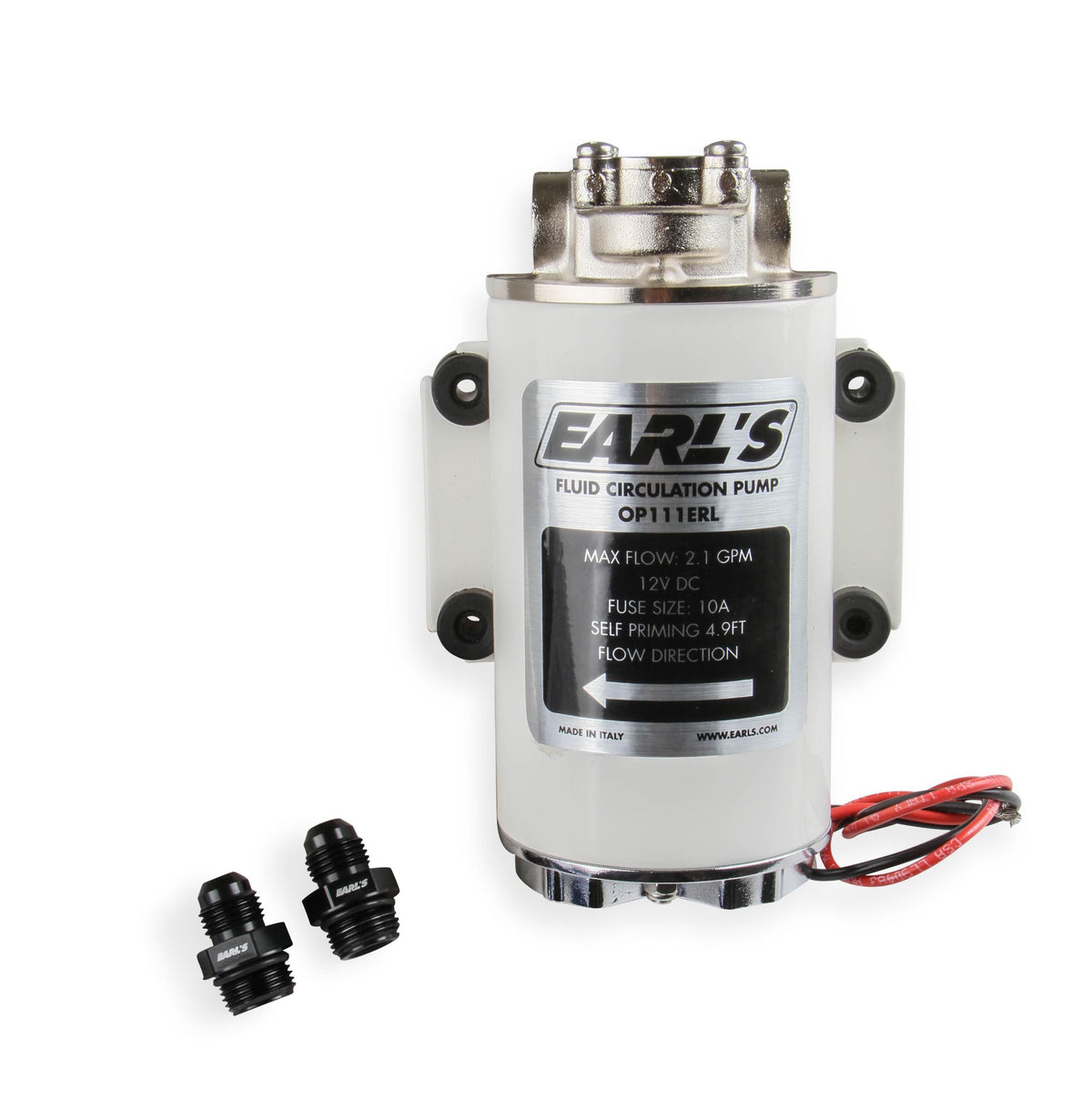 Earls Electric Oil Pump - 12-Volt Dc - 3/8 Bspp - Fluid Circulation - OP111ERL