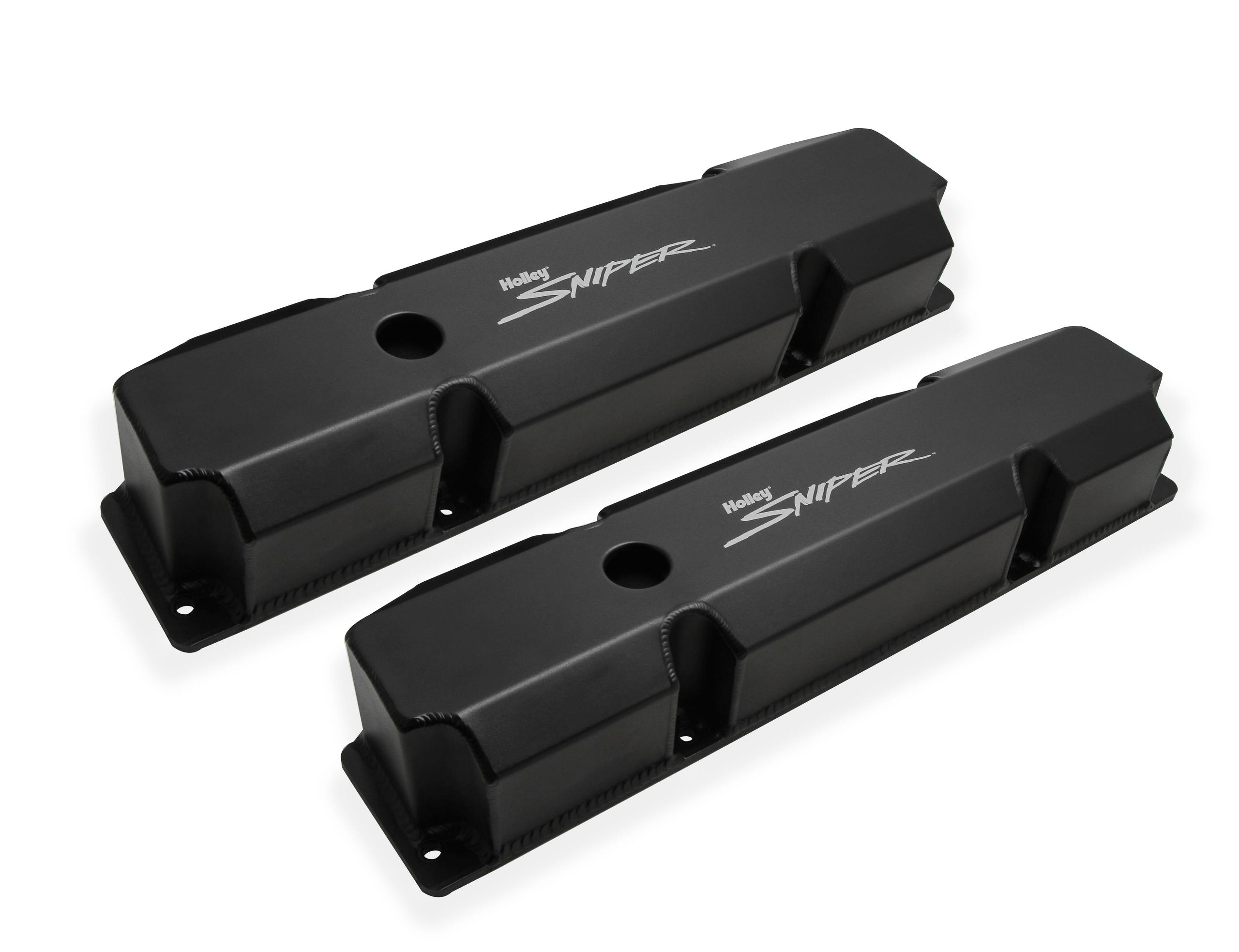 Holley Aluminum Valve Cover Set (1965-1978 Imperial, New Yorker, Newport, Town & Country, B100 Van, B200 Van, B300 Van, Challenger, Charger, Coronet, D100 Pickup, D100 Series, D200 Pickup, D200 Series, D300 Pickup, D300 Series, Dart, Monaco, Polara, Ramch
